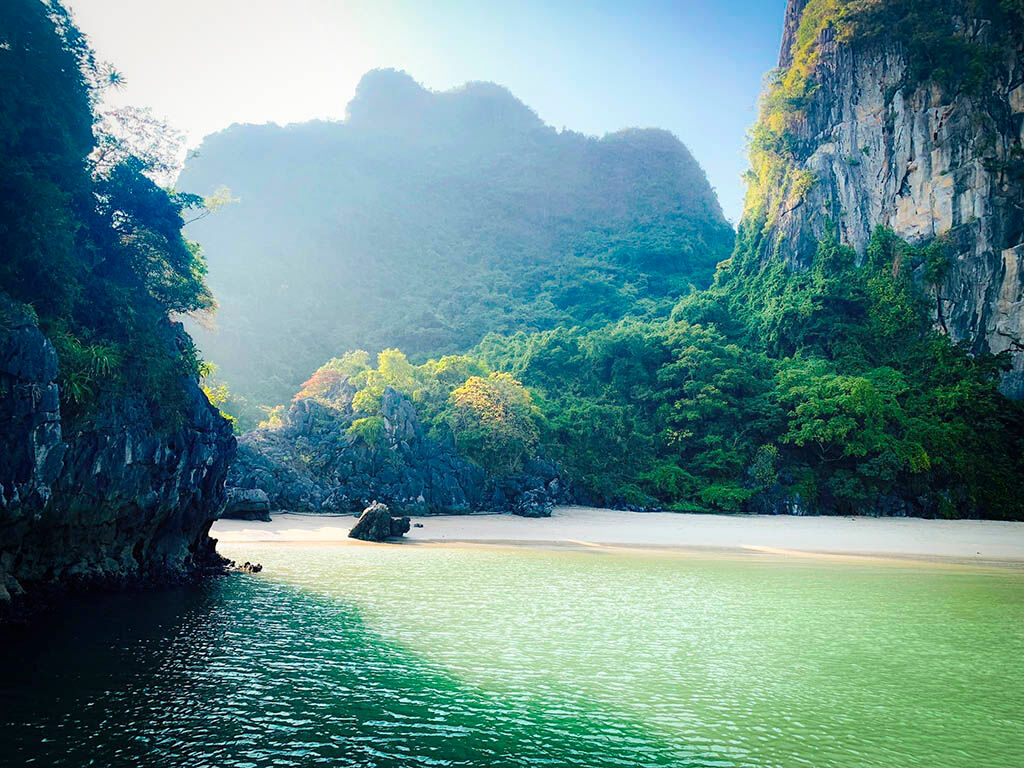 Begin your unforgettable voyage across Halong Bay’s emerald horizon